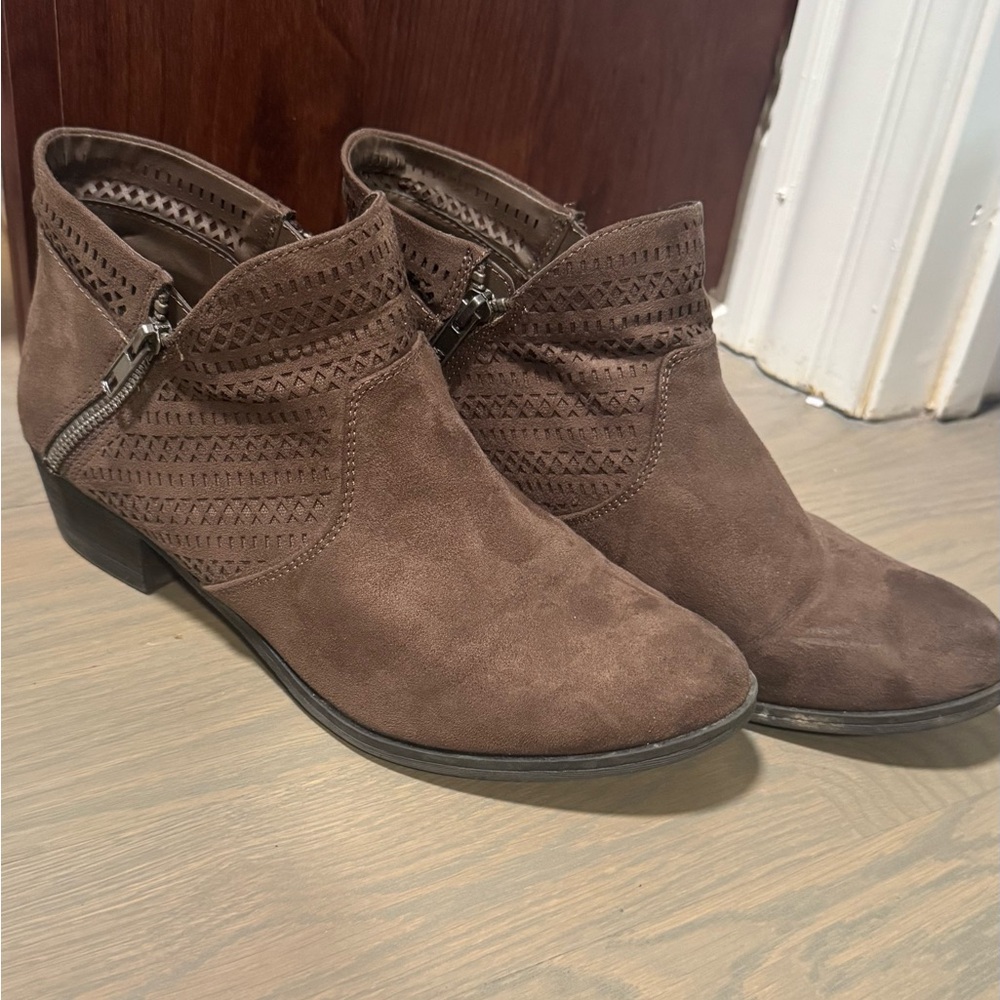 American Rag Suede Brown Ankle Booties
